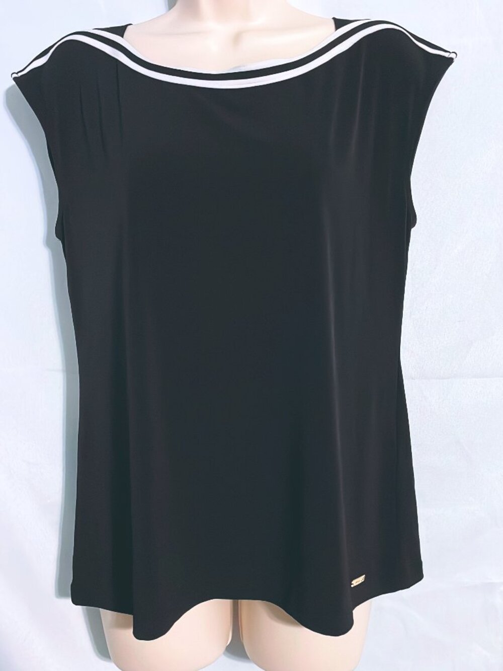 Calvin Klein Black Sleeveless Top Size M